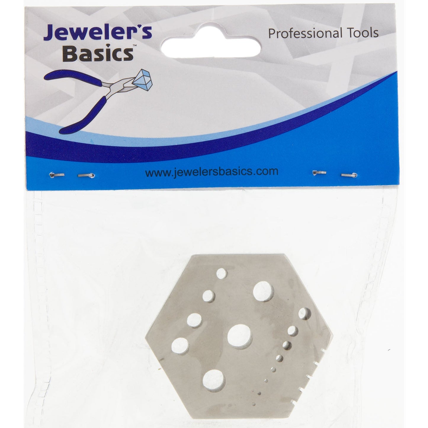 Jeweler's Basics® - Hexagonal Anvil, 15 Holes, 1.75" x .75"
