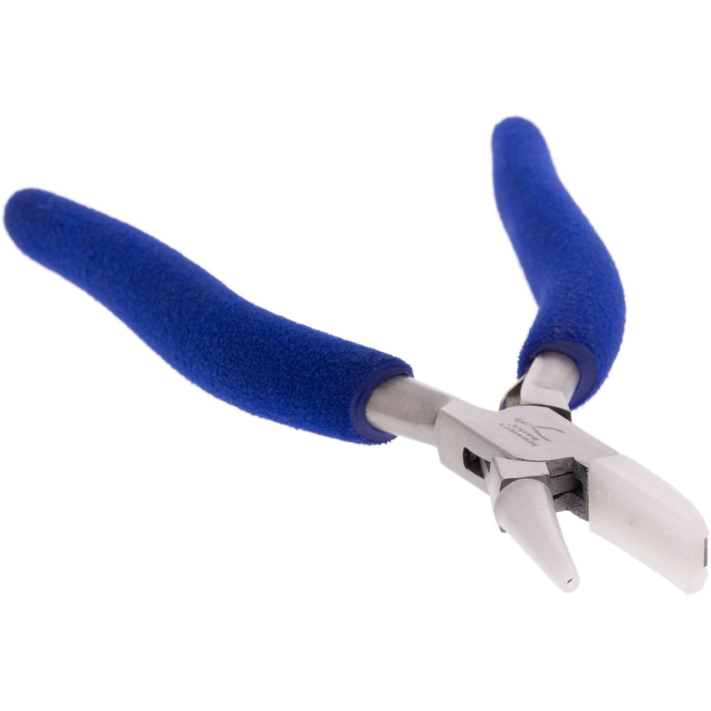 Jeweler's Basics® - Pliers, Nylon Jaw, Flat/Round Nose Long Cushion Grip Handle