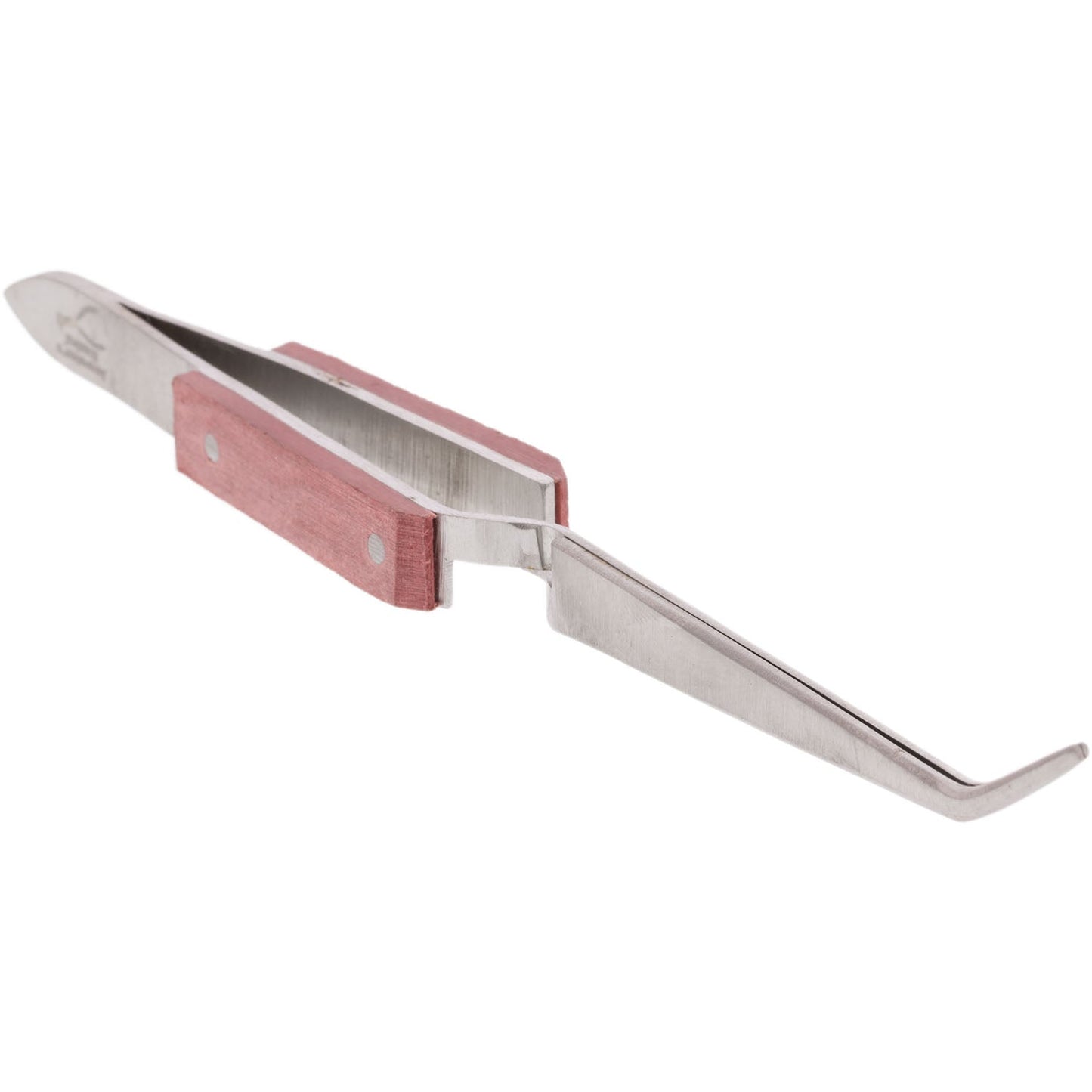 Jeweler's Basics® - Tweezers, Cross Lock Curved With Fiber Grips - 6.5"