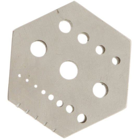 Jeweler's Basics® - Hexagonal Anvil, 15 Holes,  1.75" x .75"