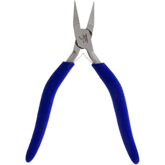 Jeweler's Basics® - Pliers, Flat Nose 1mm Jaws, Long Cushion Grip Handle