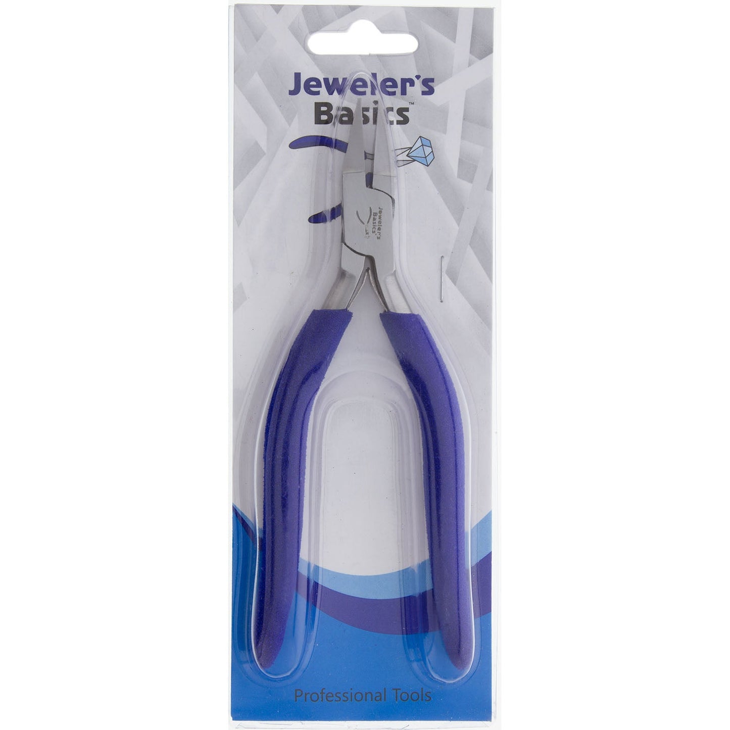 Jeweler's Basics® - Pliers, Flat Nose 2mm Jaws, Long Cushion Grip Handle