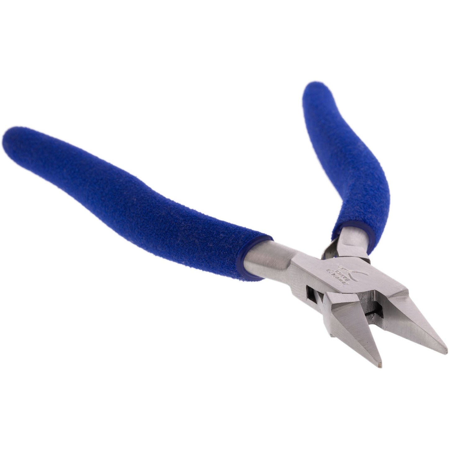 Jeweler's Basics® - Pliers, Flat Nose 3mm Jaws, Long Cushion Grip Handle