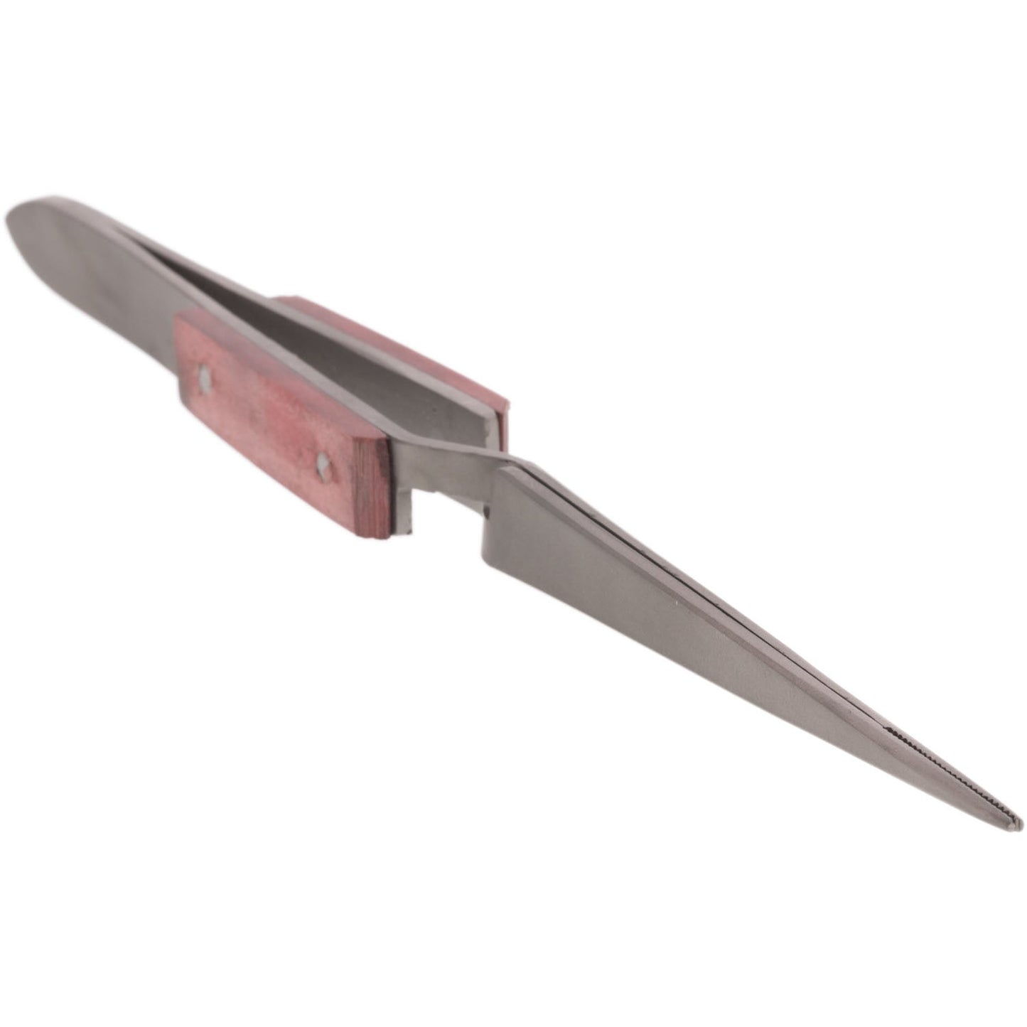 Jeweler's Basics® - Tweezers, Titanium Cross Lock Straight With Fiber Grips - 6.5"