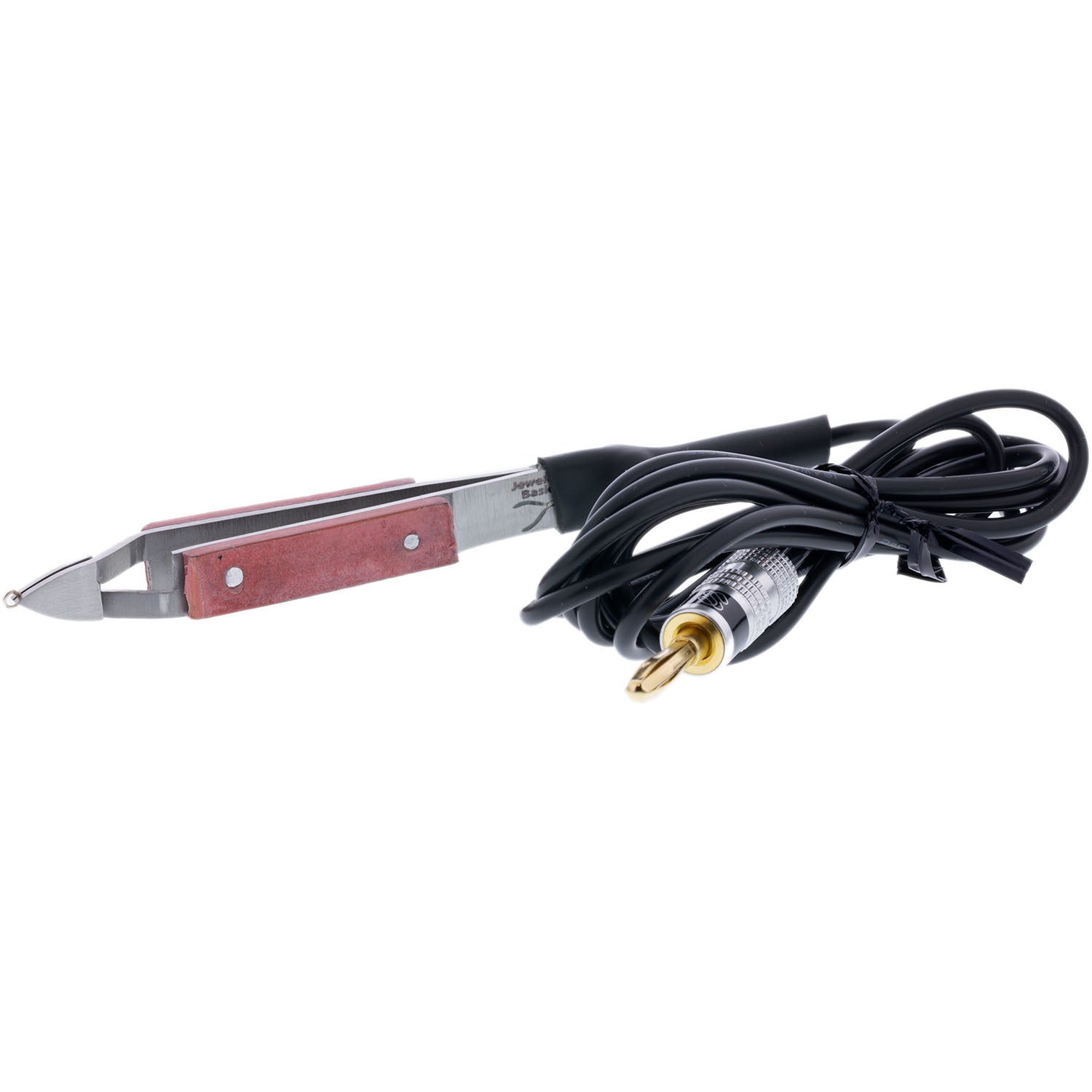 ODM Cross Locking Fiber Grip Tweezers – 6.5" Straight Self-Closing – Jewelry Soldering